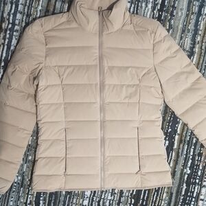 Theory Beige Puffer Jacket